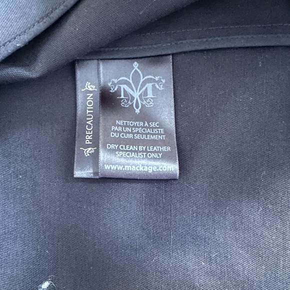 Mackage Hooded Coat with Leather Accent Sleeves - Picture 9 of 10